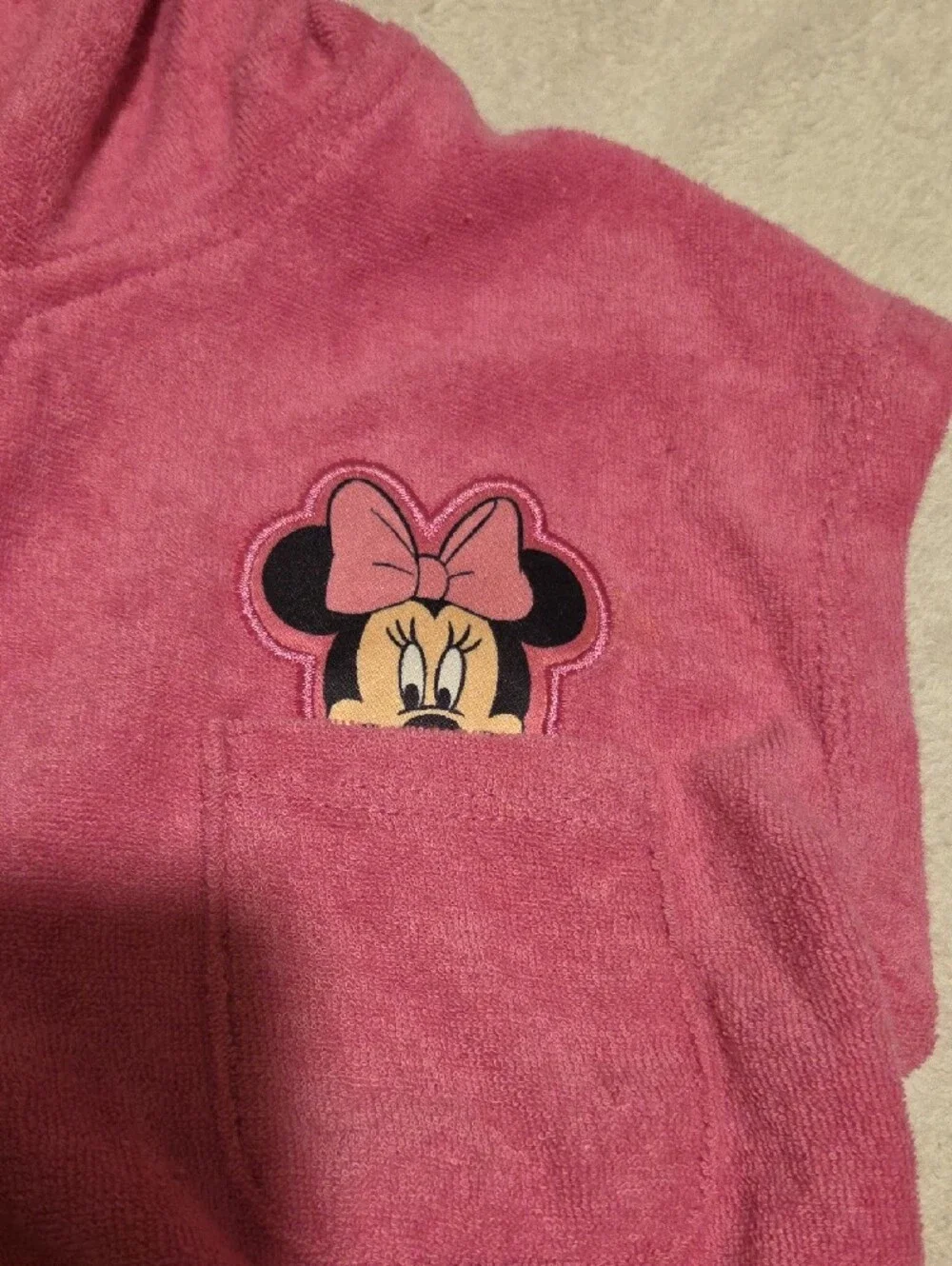 Disney Pink Minnie Mouse Hooded Towel Dress with Matching Swimsuit